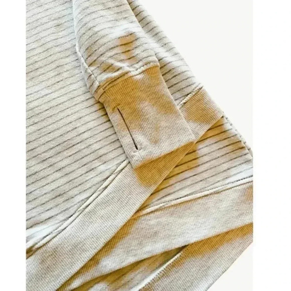 Danskin Criss Cross Pull On Tunic Shirt Sweatshirt Stripe Long Sleeves  S #1424 - Picture 6 of 7